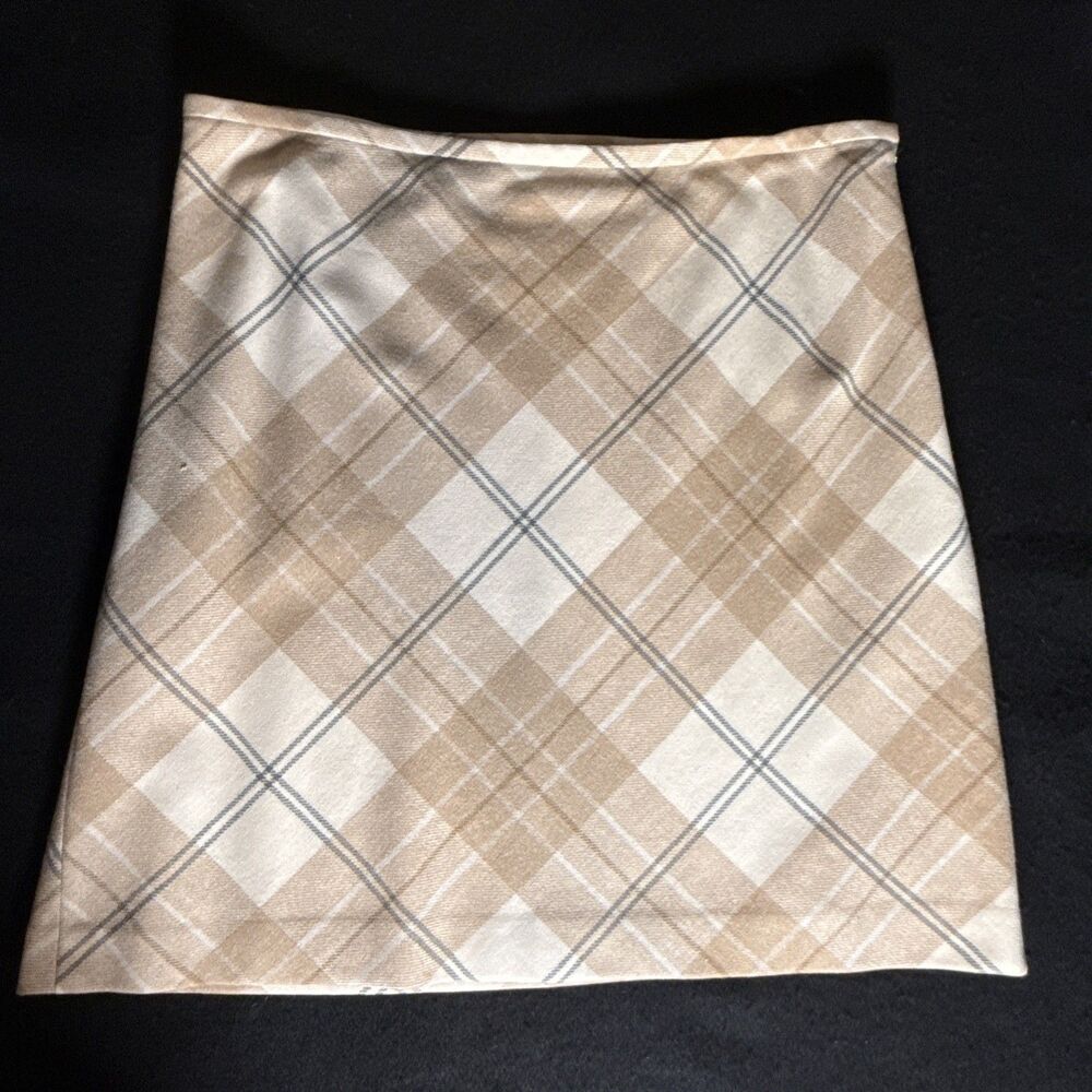 Eddie Bauer Womens Heritage Academia Plaid Skirt Size 14 Poetic Librarian Wool
